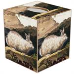 White Rabbit Tissue Box Cover
