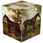 Horses Tissue Box Cover