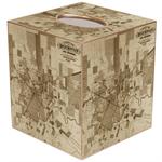 City of Houston Antique Map Tissue Box Cover
