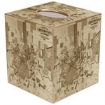 City of Houston Antique Map Tissue Box Cover