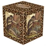 Monkeys with Leopard Print Tissue Box Cover
