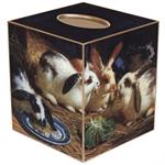 Four Bunnies Tissue Box Cover