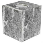 Brooklyn New York Antique Map Tissue Box Covers