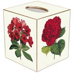 Red Flowers Tissue Box Cover