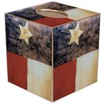 Antique Texas Flag Tissue Box Cover
