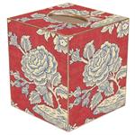 Red & Blue Provencial Tissue Box Cover