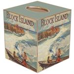 Block Island Southeast Light & Swordfishing Tissue Box Cover