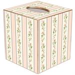 Dainty Rose Stripe Tissue Box Covers