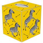 Zebra Trot Tissue Box Cover
