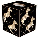 Zebra Trot Tissue Box Cover