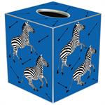 Zebra Trot Tissue Box Cover