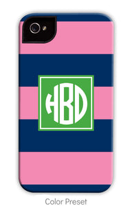 Rugby Navy & Pink Phone Case