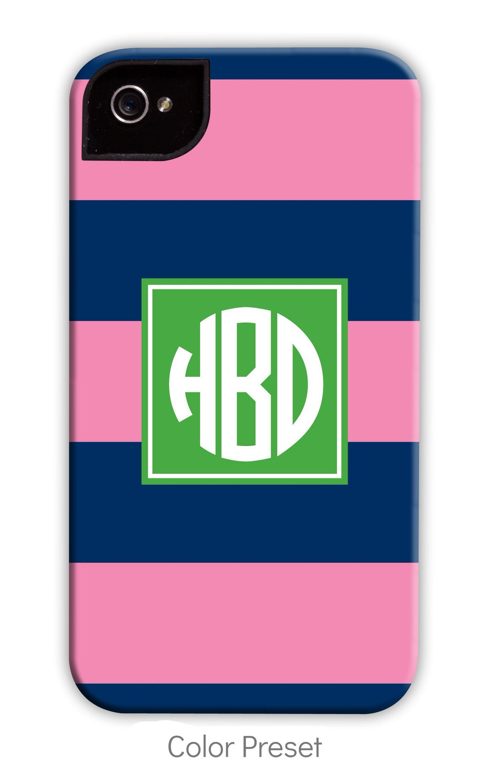 Rugby Navy & Pink Phone Case