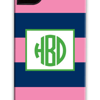 Rugby Navy & Pink Phone Case