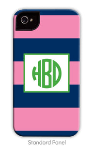 Rugby Navy & Pink Phone Case