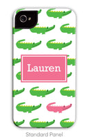 Alligator Repeat Pink Monogram Phone Case
