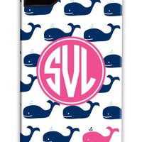 Whale Navy Repeat Phone Case