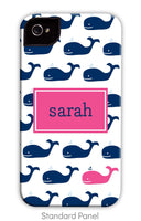 Whale Navy Repeat Phone Case
