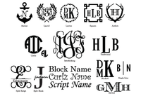 Monogrammed Rectangle Butler Tray
