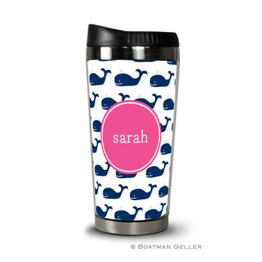 Whale Repeat Navy Travel Tumbler