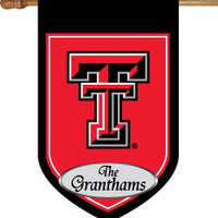 Monogrammed Texas Tech House Flag