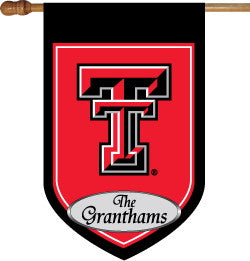 Monogrammed Texas Tech House Flag