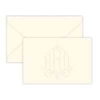 Heartfield Monogram Horizontal Embossed Gift Enclosure Card
