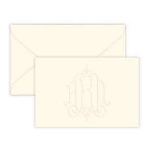 Heartfield Monogram Horizontal Embossed Gift Enclosure Card