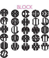 Nice Block Monogram Necklace
