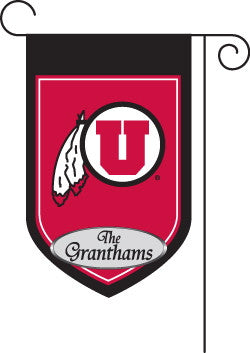 Monogrammed Utah Garden Flag