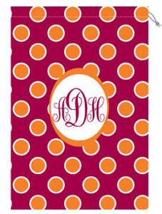 Monogrammed VA Tech Laundry Bag for Her