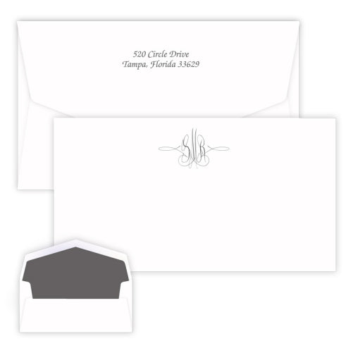 Virginia Monogram Raised Ink Flat Chesapeake Card