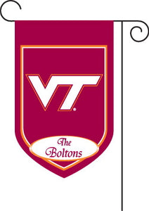 Monogrammed Virginia Tech Garden Flag