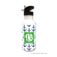 Anchors Navy Water Bottle