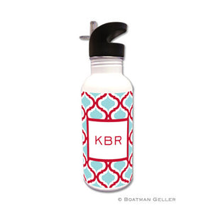 Kate Red & Teal Water Bottle