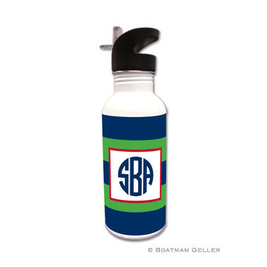 Rugby Navy & Kelly Water Bottle