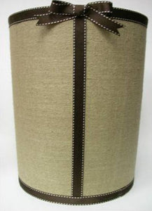 Natural Linen Waste Basket