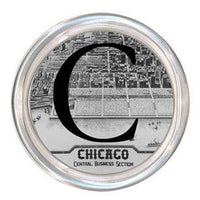 Monogrammed Chicago Map Coaster
