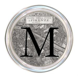 Monogrammed Firenze Italy Map Coaster