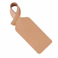 Monogrammed Vachetta Leather Luggage Tag
