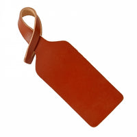 Monogrammed Vachetta Leather Luggage Tag
