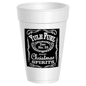 Yule Fuel Foam Cups  The Monogram Merchant