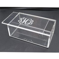 Monogrammed Sliding Lid Box
