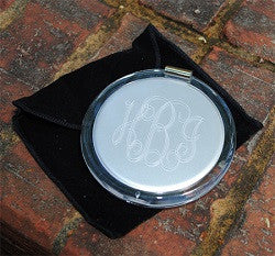 Monogrammed Compact Mirror