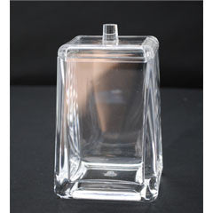 Monogrammed Square Q-tip holder w/ lid