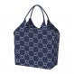 Monogrammed Wide Beach Bag
