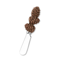 Pinecone Polyresin Cheese Spreader