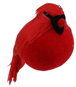 Velvet Feather Red Chubby Cardinal