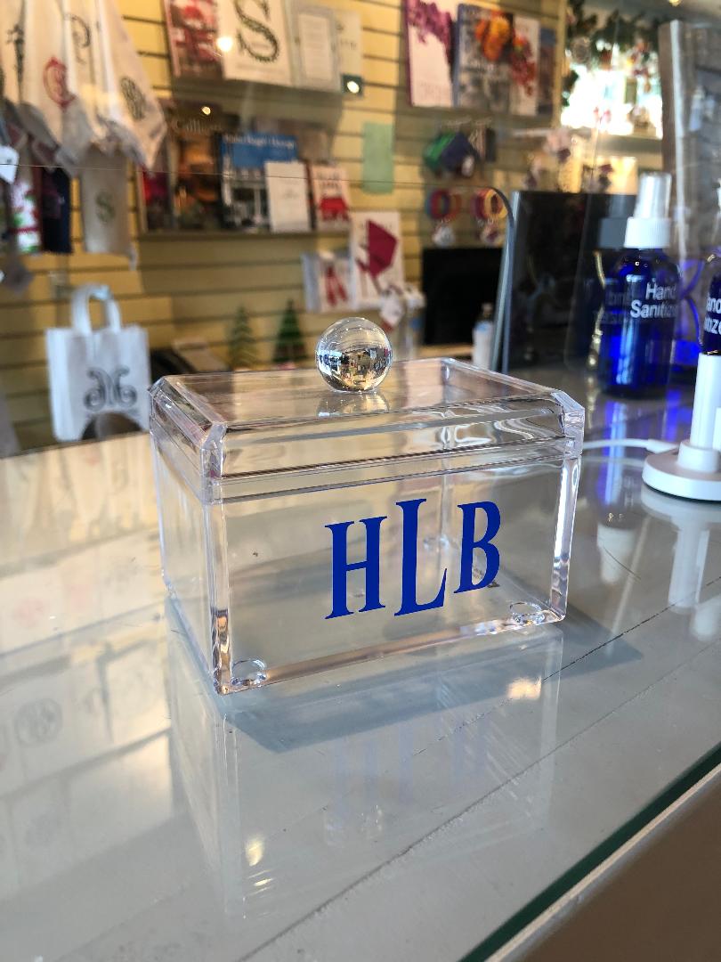 Acrylic Box  with Knob Lid