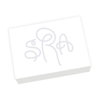 Henley Watercolor Monogram Agenda - White Refill
